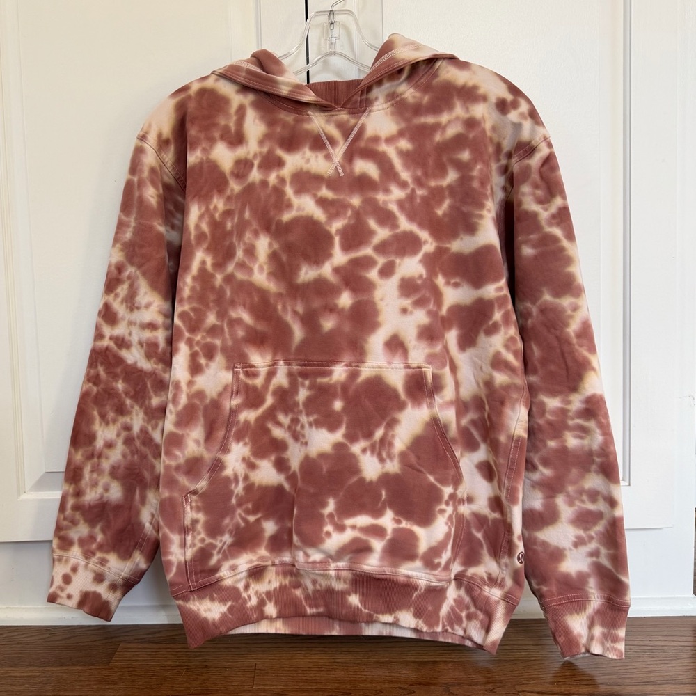 Lululemon All Yours Hoodie in Marmoleado Tie Dye Ancient Copper, Size 6